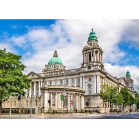 Belfast -Puzzle en Bois 300 pièces-Jeu Amusant et Stimulant en Famille pour Adultes