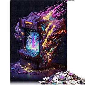 Puzzle 1000 Pièces Puzzle Adulte Jeu Néon Puzzles pour Adultes Puzzle Puzzles en Carton Décoration dintérieur （Taille 26x38c