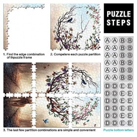 Puzzles 1000 pièces pour Adultes et Enfants Puzzles de Changement de Saisons pour Adultes Puzzles en Carton Activité familial