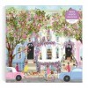 Galison Terrasse printanière-Puzzle Joy Laforme de 1000 pièces Quartier rempli de Magnolia Un Jour de Printemps, Multicolore