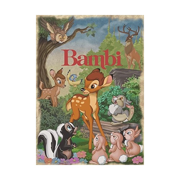 Disney- Bambi 1000 Piece Jigsaw Puzzle, 19491, Multicolore