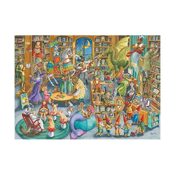 Ravensburger at Rapunzel Puzzle Midnight in The Library 1000 pièces pour Adultes et Enfants à partir de 12 Ans, 16455, Multic