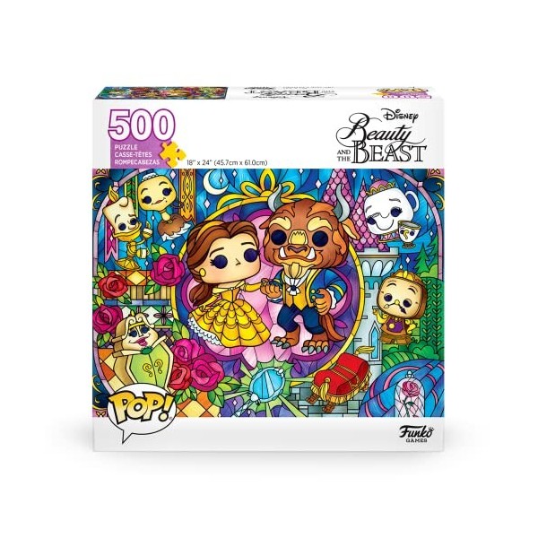 Funko Pop! Puzzle - Disney Beauty and The Beast - Funko - Jigsaw - 500 Pieces - 45.7cm x 61cm - English/French/Spanish Langua