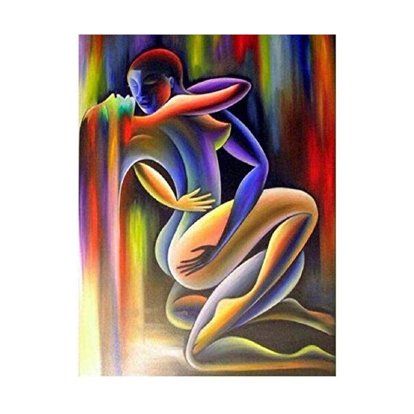 Yingxin34 Puzzle 1000 pièces Puzzle Adulte Papier Puzzle Classique 3D Puzzle Abstrait Amour Hommes et Femmes Art Collection d