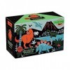 Dinosaurs Glow-in-the-Dark Puzzle: 100 Pieces