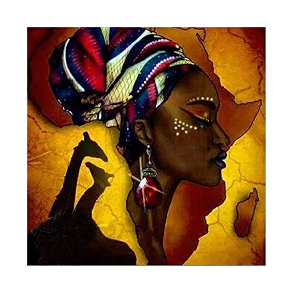 Puzzle Puzzles 1000 pièces Femme Africaine Puzzles for Family Kids Adults Jigsaw Puzzle 26X38cm（10.23 * 14.96inch）