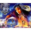 Puzzle 1000 pièces Puzzle Indiens tribus Personnes et Animaux pour Adultes Enfants 26X38cm（10.23 * 14.96inch）