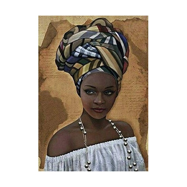 Yingxin34 Puzzles 1000 pièces pour Adultes et Adolescents - Puzzle Femme Africaine 26x38cm