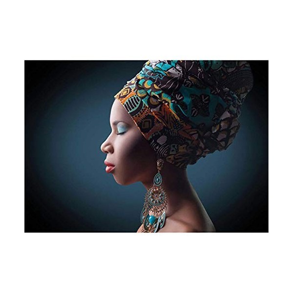 Yingxin34 Puzzles 1000 pièces pour Adultes et Adolescents - Puzzle Femme Africaine 26x38cm