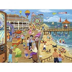 Bits and Pieces 1000 Piece Jigsaw Puzzle pour Adultes crème glacée sur la Promenade 1000 Plage Pc, Jersey Shore Jigsaw par Sa