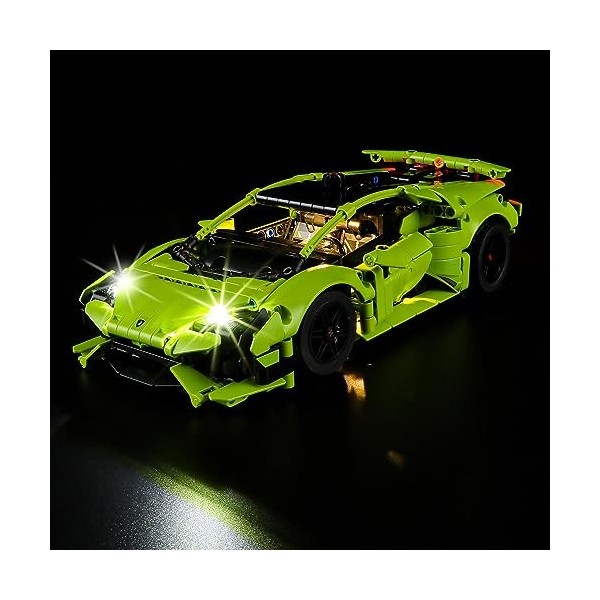 YEABRICKS LED Lumière pour Lego-42161 Technic Lamborghini Huracán Tecnica Modèle de Blocs de Construction Ensemble Lego Non 