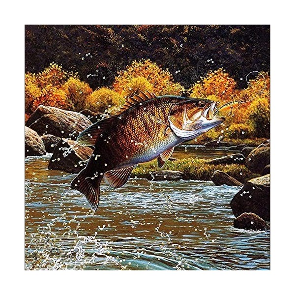 Puzzles pour Adultes et Adolescents Puzzles 1000 pièces Pêcher sur leau pour Adultes Jeu de Puzzle pour Enfants Jouets Cadea