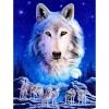 Yingxin34 Puzzle 1000 pièces - Loups au Clair de Lune - Puzzle pour Adultes et Enfants de 12 Ans et Plus. Puzzle divertissant