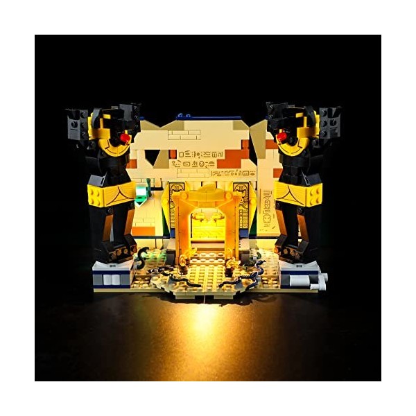 YEABRICKS LED Lumière pour Lego-77013 Disney L’évasion du tombeau perdu Modèle de blocs de construction ensemble Lego non in