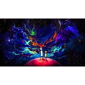 Rick et Morty Puzzle Adulte de 1000 Pièces Classiques Jeux Enfants Puzzle Jouet Cadeau Éducatif Famille Ensemble Décor À La M