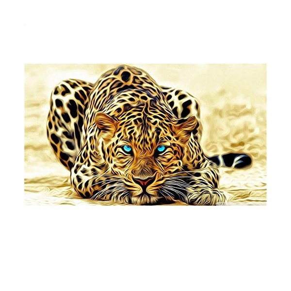 1000 pièces Chat et tigre Puzzle créatif Difficile Grand Puzzle éducatif Anti-Stress Jouets pour Adultes Enfants 26X38cm（10.2