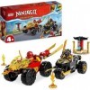 Lego Set Lego 71789 Ninjago Chasse à la poursuite avec kais bolides et moto Ras + puzzle amusant pour dompteur de dragons l