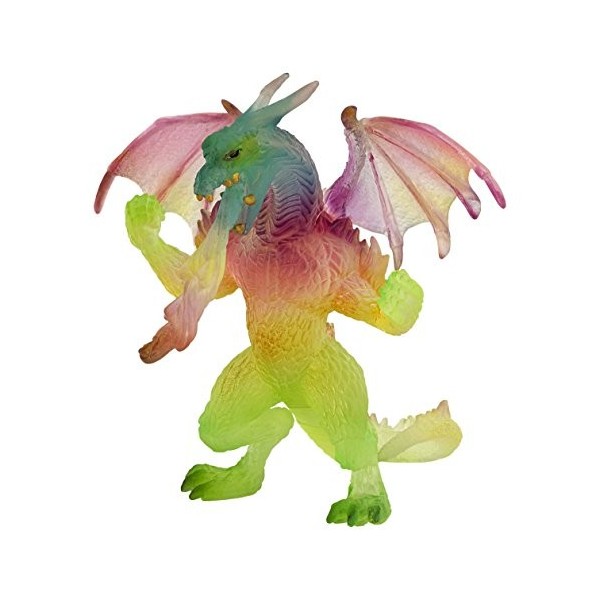 Papo- Dragon Arc-en-Ciel Debout Le Monde Fantastique Figurine, 38999, Multicolore