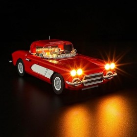 YEABRICKS LED Lumière pour Lego-10321 Icons Corvette Modèle de Blocs de Construction Ensemble Lego Non Inclus 
