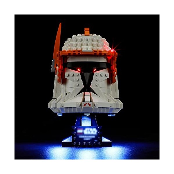 YEABRICKS LED Lumière pour Lego-75350 Star Wars Le Casque du Commandant Clone Cody Modèle de Blocs de Construction Ensemble 