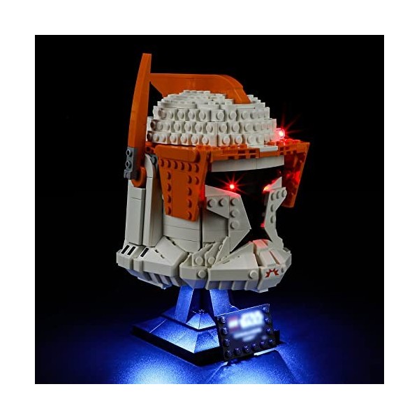 YEABRICKS LED Lumière pour Lego-75350 Star Wars Le Casque du Commandant Clone Cody Modèle de Blocs de Construction Ensemble 