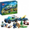 Lego City Set : entraînement mobile pour chien de police, jouet de voiture de police 60369 + Lego City – Puzzle amusant pou