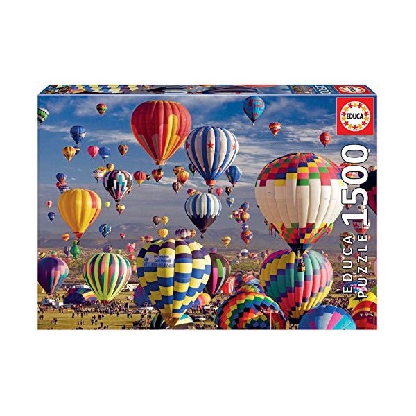 Educa - Montgolfières. Puzzle pour Adulte avec 1.500 pièces. Puzzle de 1500 pièces. Dimensions: 85 x 60 cm. Colle à Puzzle In