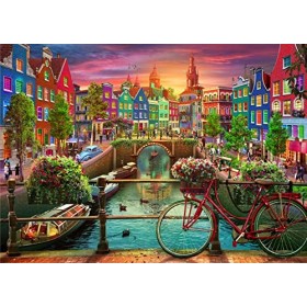 Brain Tree - Amsterdam 1000 Piece Puzzle for Adults: With Droplet Technology for Anti Glare & Soft Touch