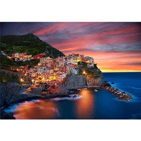 Puzzle 500 Pièces Adultes Cinque Terre Challenge Puzzle Adulte, Multicolore