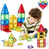 Blocs de construction magnétiques Jouets magnétiques pour enfants à partir de 3, 4, 5, 6, 7, 8 ans Tokblok Cadeau de Noël ou 