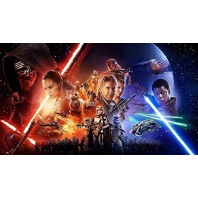 Puzzles 1000 pièces pour Adultes Star Wars The Force Awakens Poster Puzzles Puzzles Jeu éducatif DIY 38x26cm 