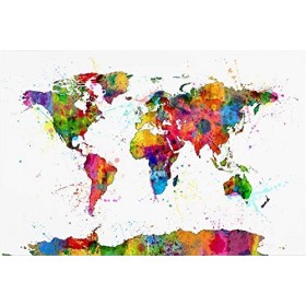 Puzzle 500 Pièces Adultes Carte du Monde Challenge Puzzle Adulte, Multicolore