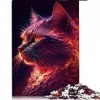 Puzzle pour Adultes 1000 pièces Kittye Brillant pour Enfants Puzzles en Carton Jeu éducatif défi Jouet Taille 26x38cm 