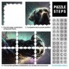 1000 Pièces Puzzles pour Adultes Labrador Retriever Chien Puzzles pour Adultes Enfants Puzzles en Carton Décoration de la Mai