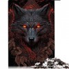 Puzzles 1000 pièces pour Adultes Loup Puzzles pour Enfants Puzzles en Carton Puzzle pour Les Amoureux de lété （Taille 26x38c