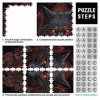 Puzzles 1000 pièces pour Adultes Loup Puzzles pour Enfants Puzzles en Carton Puzzle pour Les Amoureux de lété （Taille 26x38c