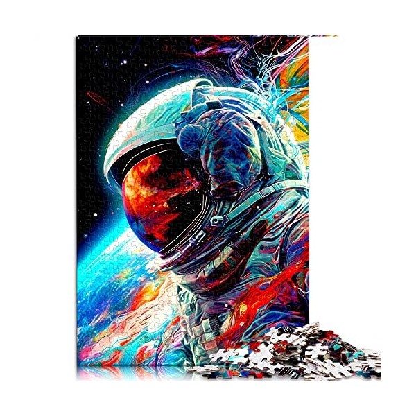 Puzzles 1000 Pièces pour Adultes et Enfants par Astronaute Coloré Puzzles pour Adultes Puzzles en Carton Jeu Éducatif Défi Jo