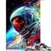 Puzzles 1000 Pièces pour Adultes et Enfants par Astronaute Coloré Puzzles pour Adultes Puzzles en Carton Jeu Éducatif Défi Jo