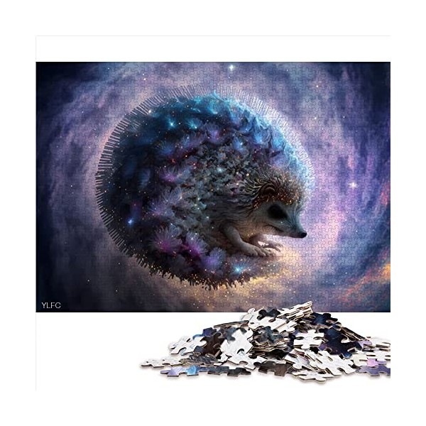 1000 Pièces Puzzles Animaux Hérisson Puzzles pour Adultes Puzzles en Carton Famille Divertissement Jouets Taille 26x38cm 