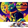 Puzzles pour Adultes Système Solaire néon Puzzle 1000 pièces Ados Puzzles en Carton Cadeaux danniversaire de Noël Taille: 26