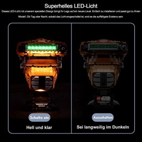 Kit déclairage LED pour Lego 75351 Princess Leia Boushh Casque, Kit déclairage LED pour Lego Princess Leia Casque Pas Un