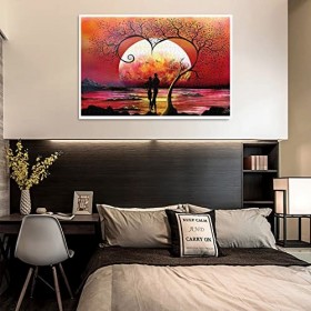 WACYDSD Puzzle Adulte 1000 Pièces Arbre damour DIY Art De Mur Moderne Cadeau Unique Home Decor