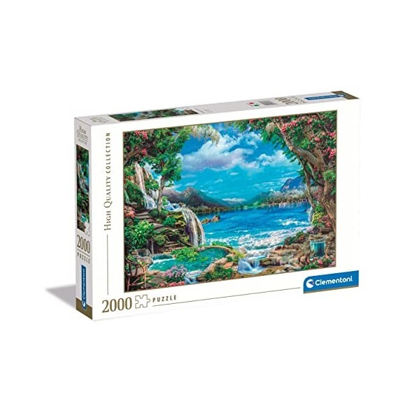 Clementoni - Paradis sur Terre - Puzzle de 2000 Pièces - Jeu de Patience et de Réflexion - Format Paysage - Image Net - 97,5 