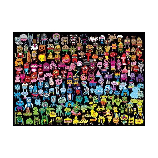 Heye- Puzzle Doodle Rainbow 1000 Pièces, 29786