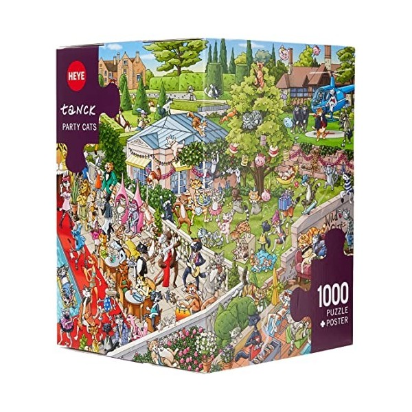 Heye Puzzle Party Cats 1000 Pièces, 29838