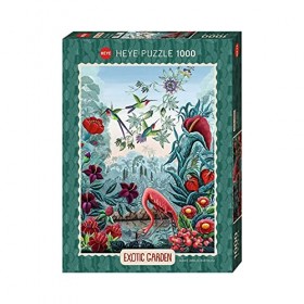Heye- Puzzle, Bird Paradise 1000 Teile, Argent Silver 