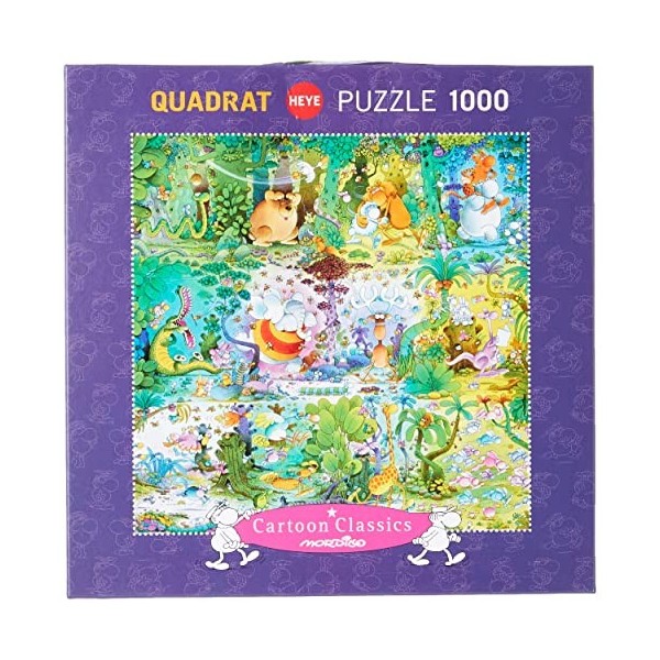 Heye- Puzzle Carré Wildlife 1000 Pièces, 29799