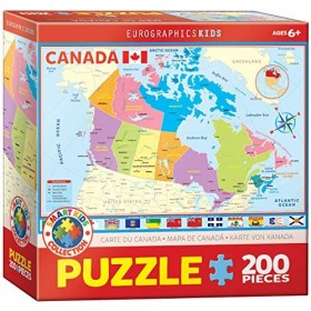 Eurographics 6200-0797 Puzzle Carte du Canada 200 pièces