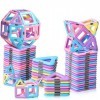 Jouet Enfant 3 4 5 6 7 8 Ans Magnetique 40PCS Blocs Jeux de Construction Créatif Éducatifs 3D Jouets Magnétiques Cadeau Fille