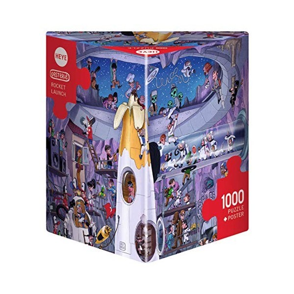 Heye Puzzle Rocket Launch 1000 Pièces, 29790, Marron